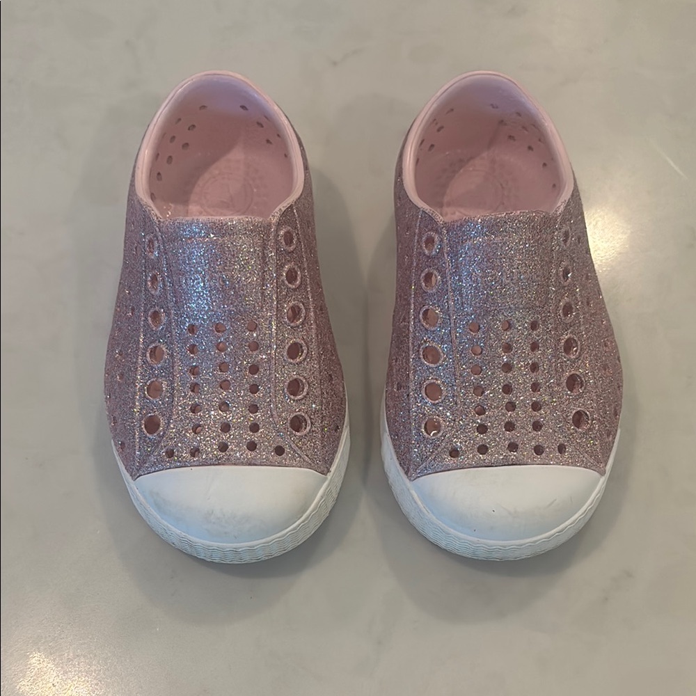 Native Shoes Pink Perforated Sneakers